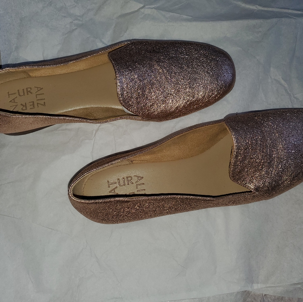 Rose gold shoes